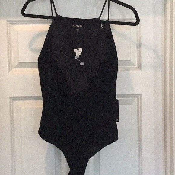 Express Tops - Express satin detailed body suit size M